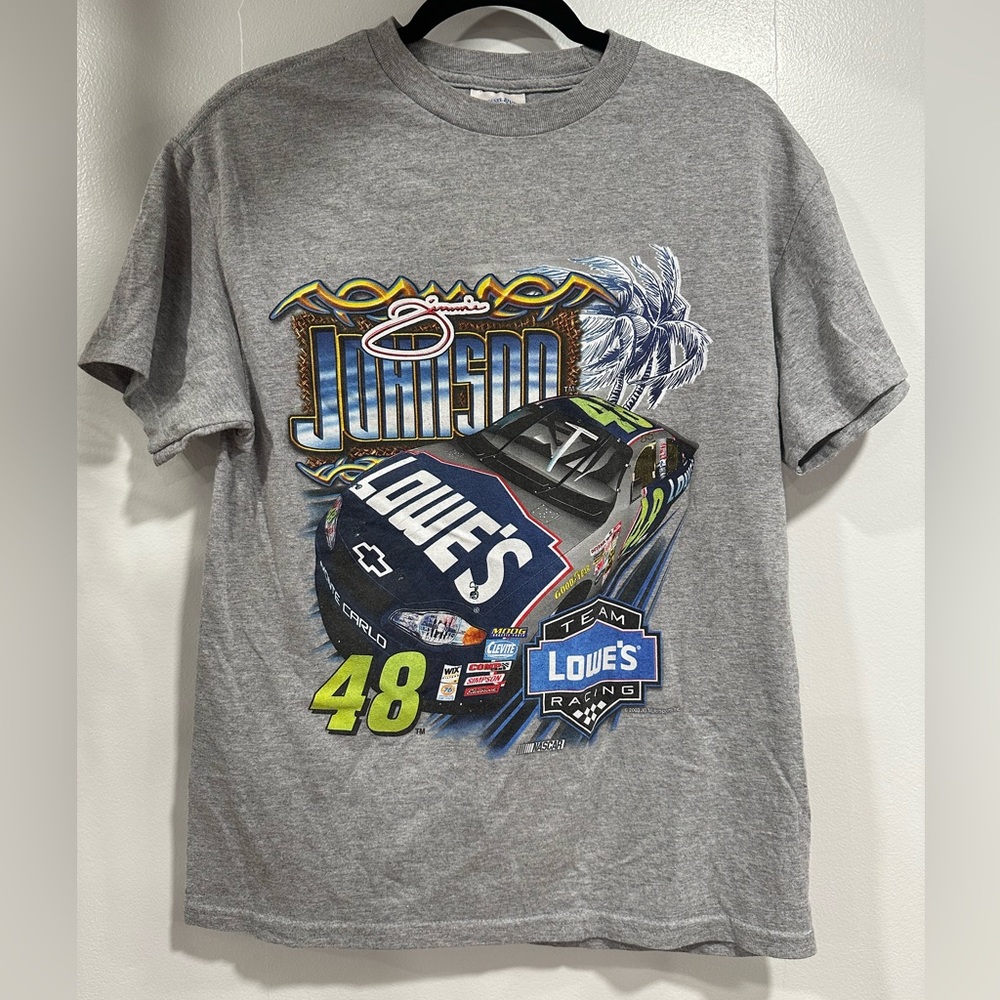 Vintage Jimmie Johnson NASCAR Tee Lowe’s Racing Men’s Medium